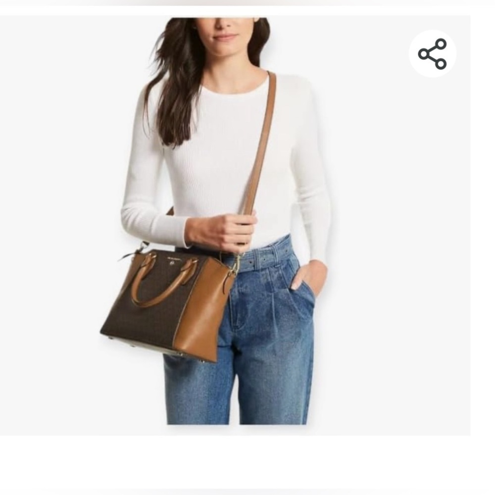 Michael Kors Sienna Medium Messenger Taglia Unica(Marrone/Acorn),Marrone ghianda - Picture 3 of 10